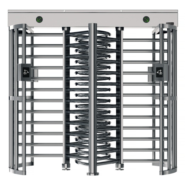 Полноростовой двухпроходнойт роторный турникет БЛОКПОСТ  РСТ 1200